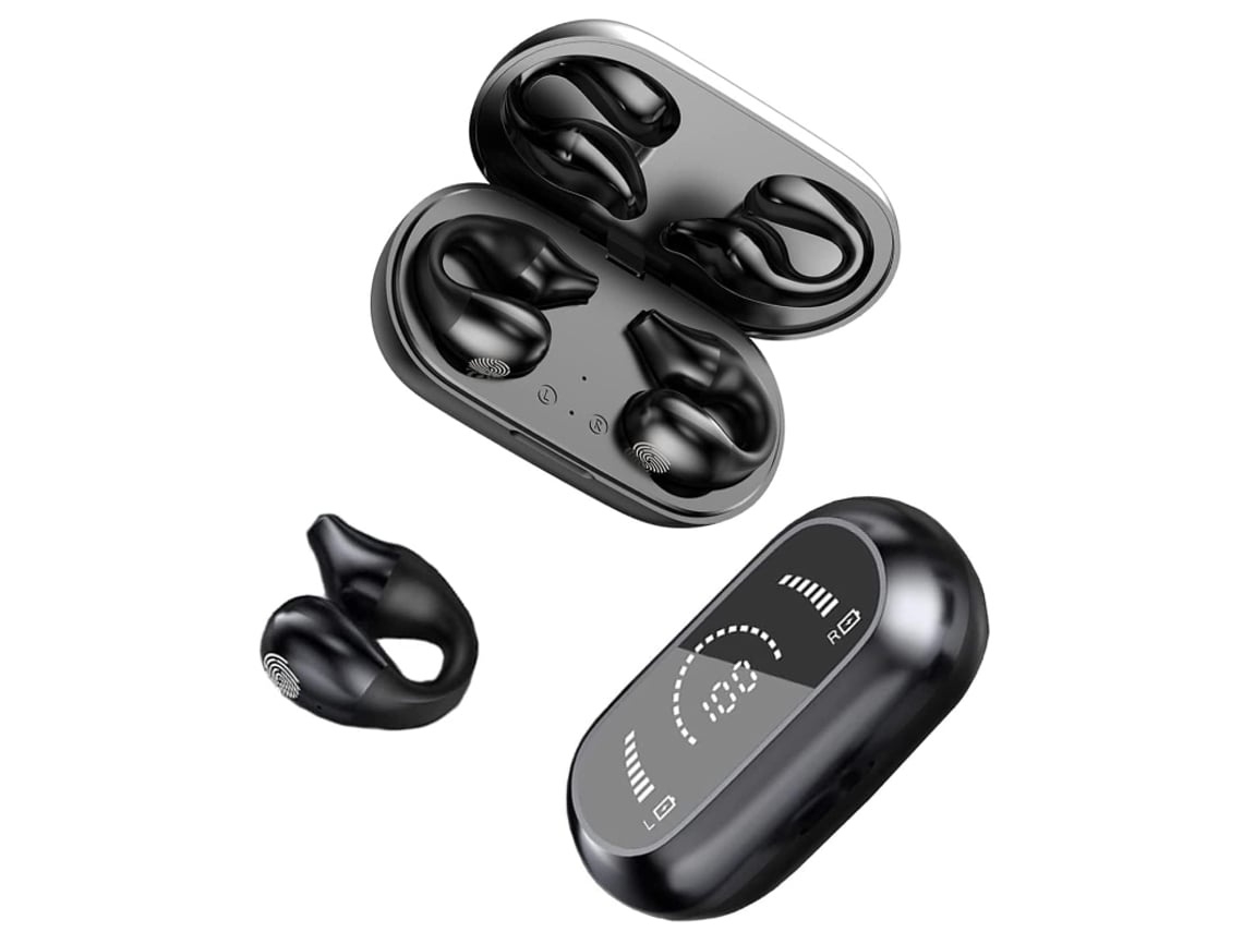 Auriculares De Condução Óssea Bluetooth 5.2 Design Aberto Som Hi-fi Som Estéreo Cancelamento De Ruído Ipx7 Lurelia