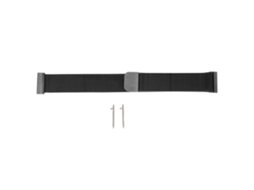 Pulseira De Aço Inoxidável 18mm Para Asus Zenwatch 2 Preto