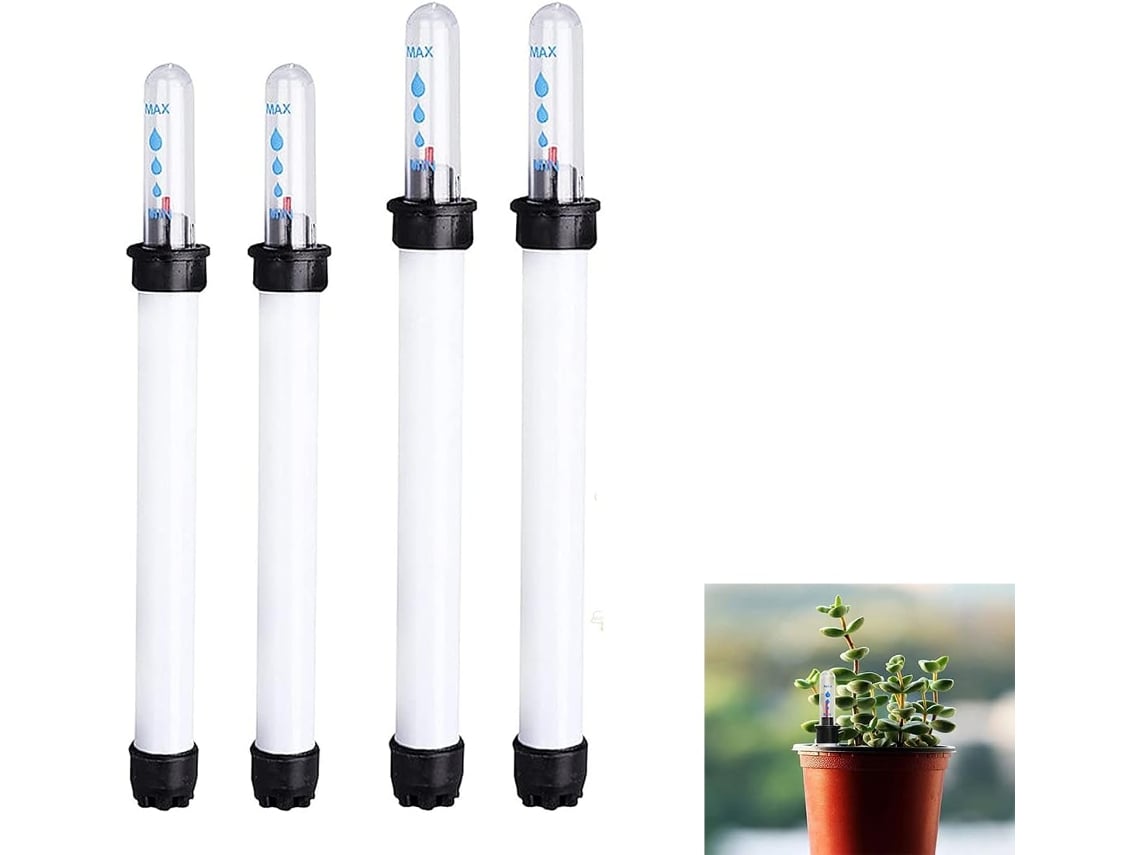 Conjunto De 4 Medidores Umidade Do Solo, Indicador Nível Água, Testador Para Plantas, Prático Água Plantas Aquaforge