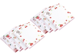 Blocos de notas adesivos práticos com estampas florais, 8 cadernos criativos de papel, 640 folhas para lembretes escolares.