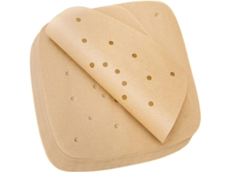 200 Folhas De Papel Parchment Para Air Fryer 8.5 Polegadas, Descártavel, Antiaderente, Resistente Ao Calor