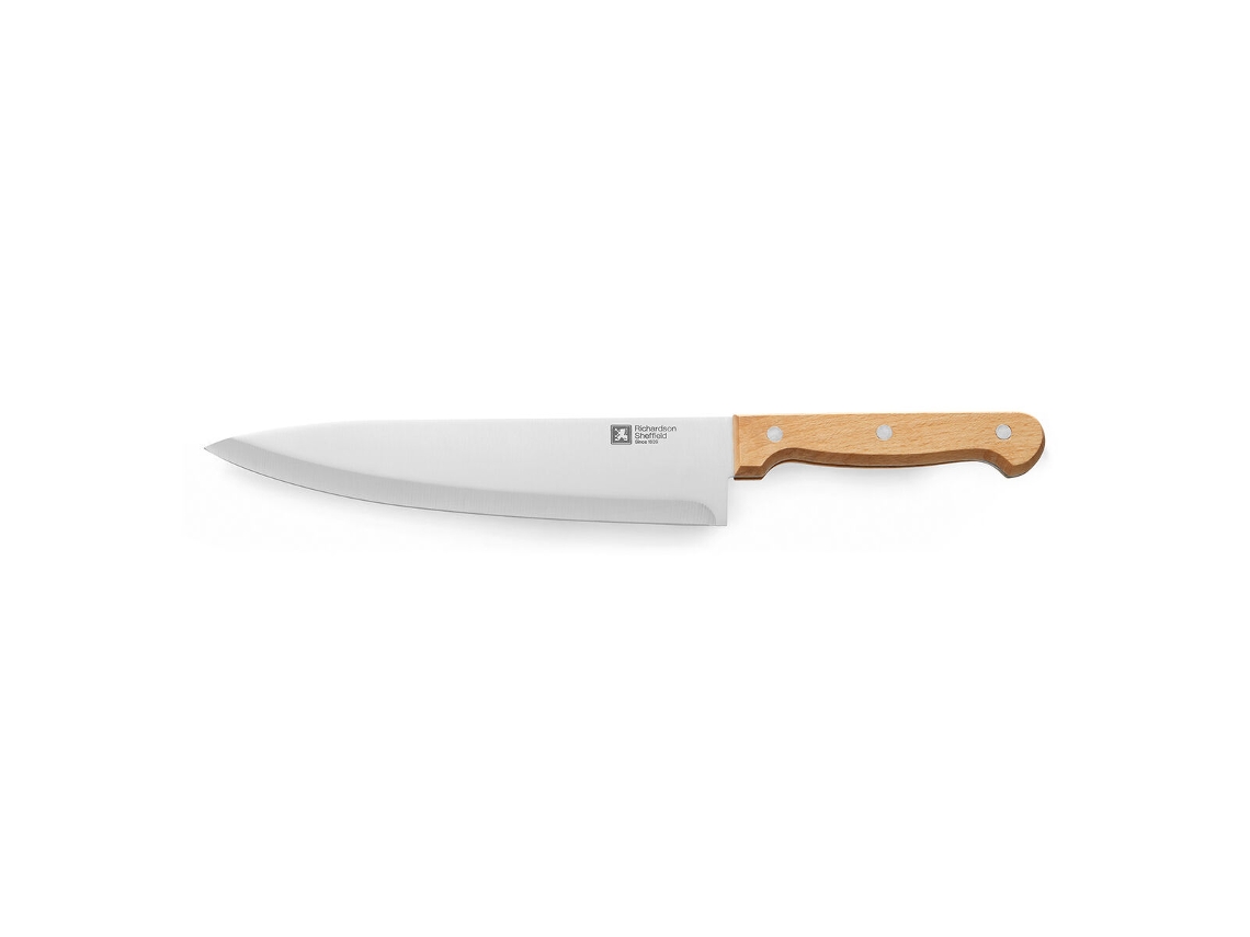 Faca de Chef RICHARDSON SHEFFIELD Artisan Metal Aço Inoxidável Aço 20 Cm Natural Madeira
