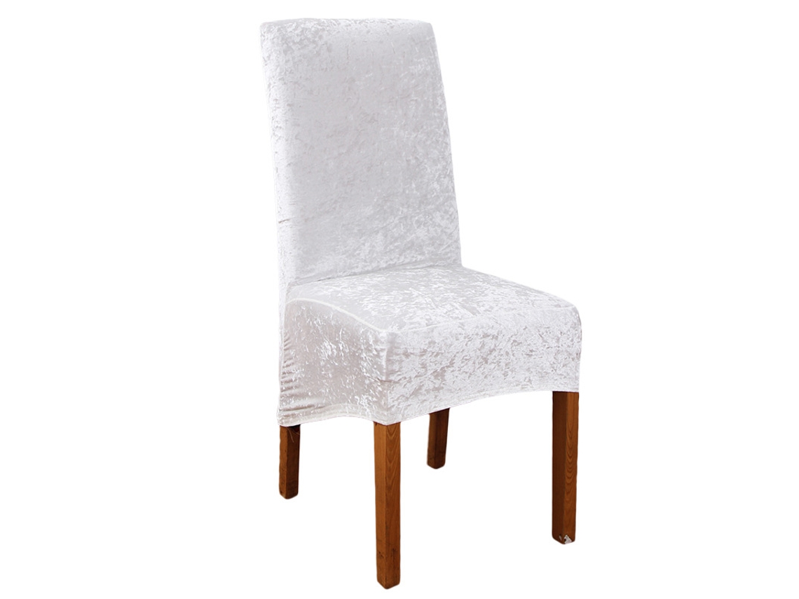 1 Pacote Protetor Removível para Cadeira de Sala de Jantar para Casa Restaurante-30#Ben Branco-35*44*42Cm LUUCOZK