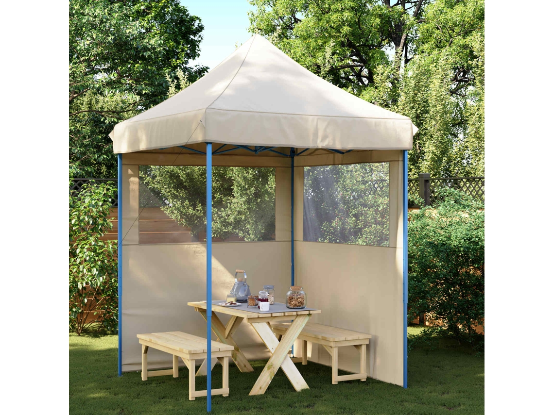 Vidaxl Tenda De Festa 200 X 200 X 306 Cm Bege Tecido Oxford