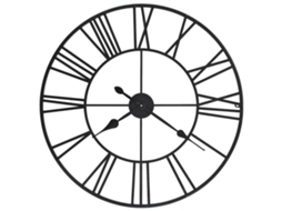 Relógio De Parede Vidaxl Preto Metal