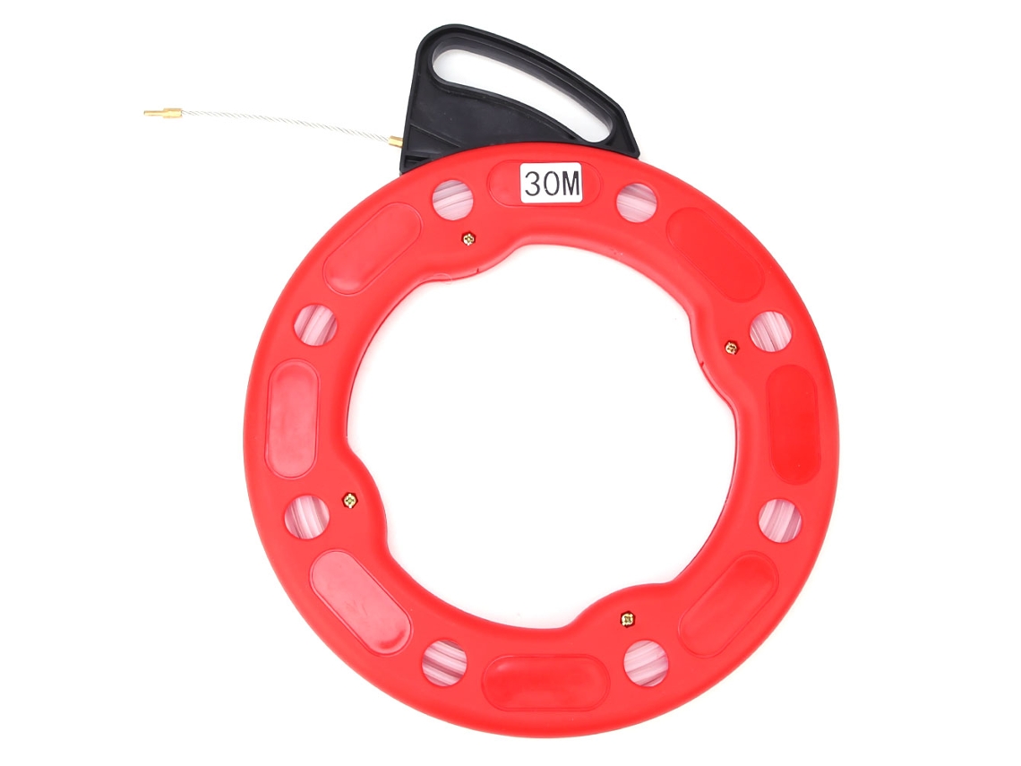 Ferramenta De Puxar Cabo De Fibra De Vidro Não Condutiva Bobina 4.0mm 30m Ferramentas De Puxar Cabo