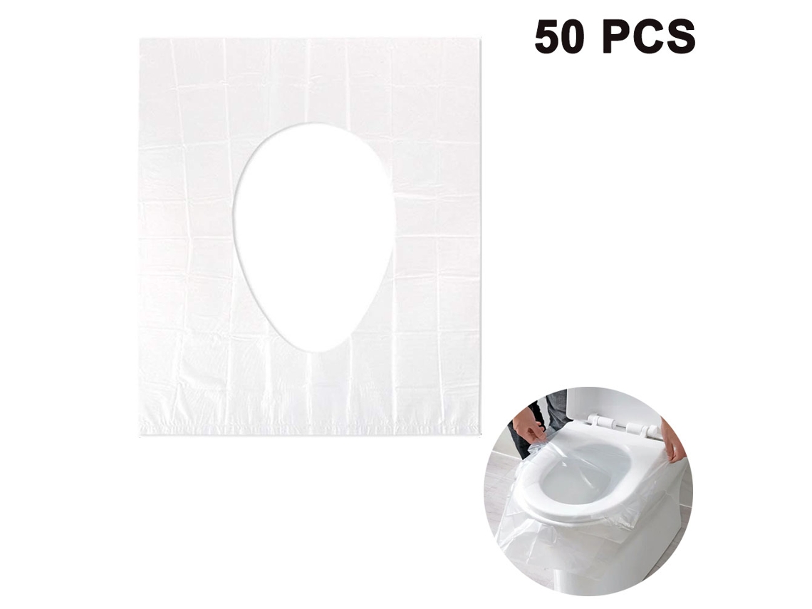 Proteção Sanitária Para Viagens E Treinamento Para Usar O Penico, Capas Descartáveis Para Assento Sanitário, Design Extragrande, Tiras Adesivas Antide