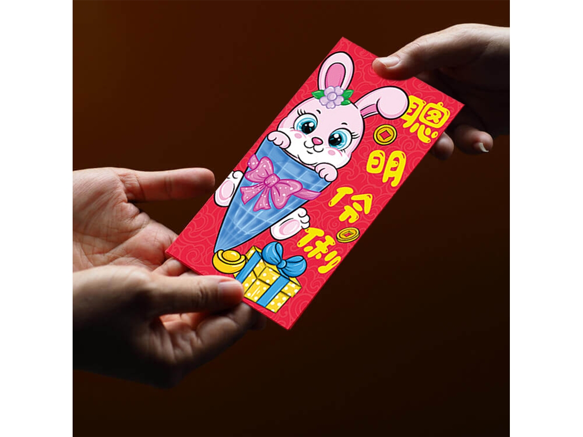 Envelopes Vermelhos (reforçados, Conjunto Com 6 Unidades) Eoocoo