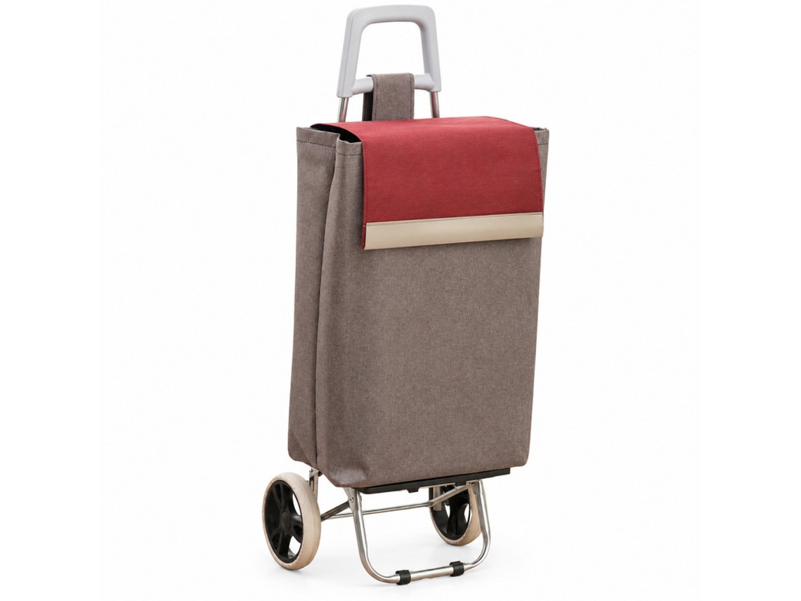 Carrinho De Compras Compacto De 2 Rodas Com Bolso