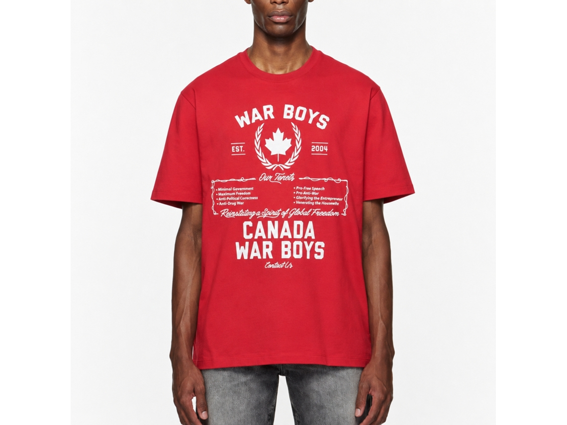 Peaceinwar T-shirt Canada Tee Size:s