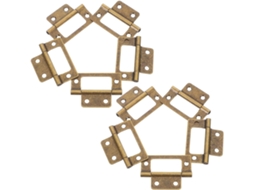 Conjunto De 12 Dobradiças Vintage Para Móveis Uonlytech, Ferragens Reforçadas Para Portas Dobráveis, Em Latão Antigo