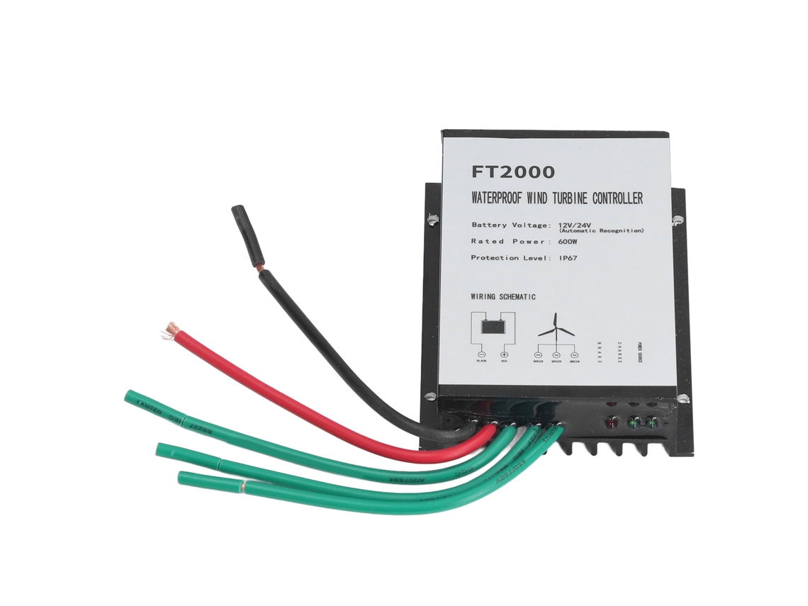 Controlador De Turbina Eólica 12v/24v 600w Ip67 Laxiscreed Para Uso Doméstico E À Prova D Água