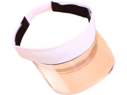 Chapéu De Sol Unissex, Ajustável, Em Pvc, Com Abertura Frontal, Caminhadas E Esportes, Cor Branca