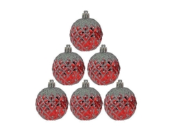 Enfeite De Árvore De Natal De Morango Com Formato Especial (6 Peças) Olysi Shop (vermelho)