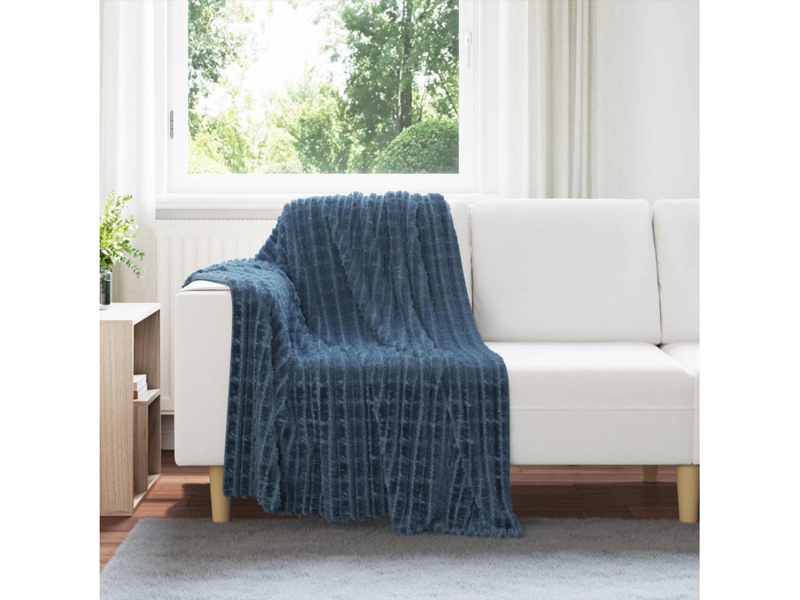Vidaxl Cobertores De Sofá 6 Unid. Azul Marinho 150 X 130 Cm 2.75 Kg Lã