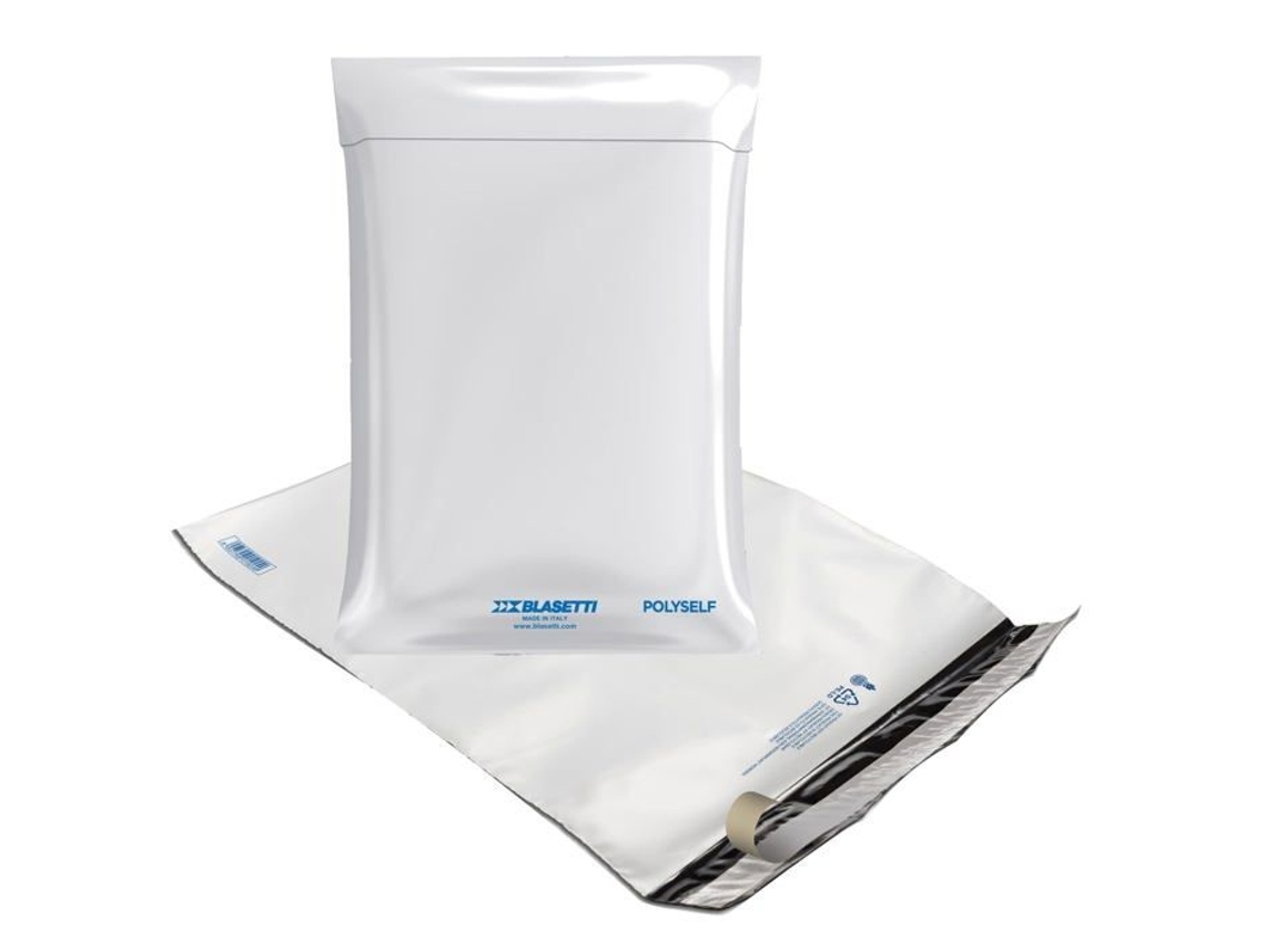 Pacote de Produtos para Correio BLASETTI 94419 100 Sacos Polyself em Polyself para Corredores Branco/Cinza 23 X 32 5 Cm C4
