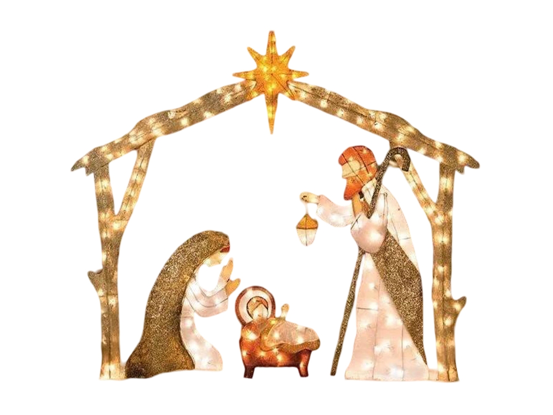 Presépio Familiar Para Jardim (natal/halloween)