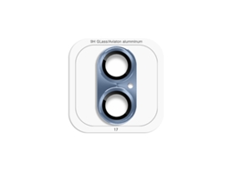 A Película Metálica Para Lentes É Adequada Paracapa Protetora Azul-clara Com Estampa De Cd Para Iphone 14 Pro/14 Pro Max