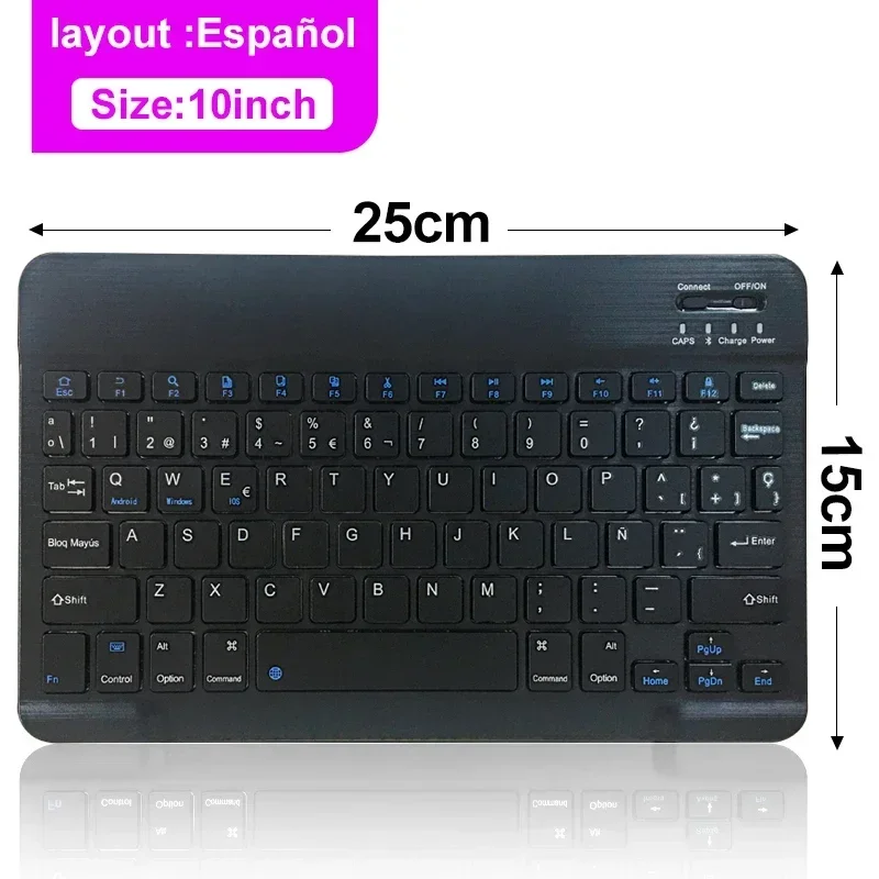 MDUG (teclado Bluetooth Recarregável Es de 10 Polegadas para Computadores Desktop de Escritório com Windows)