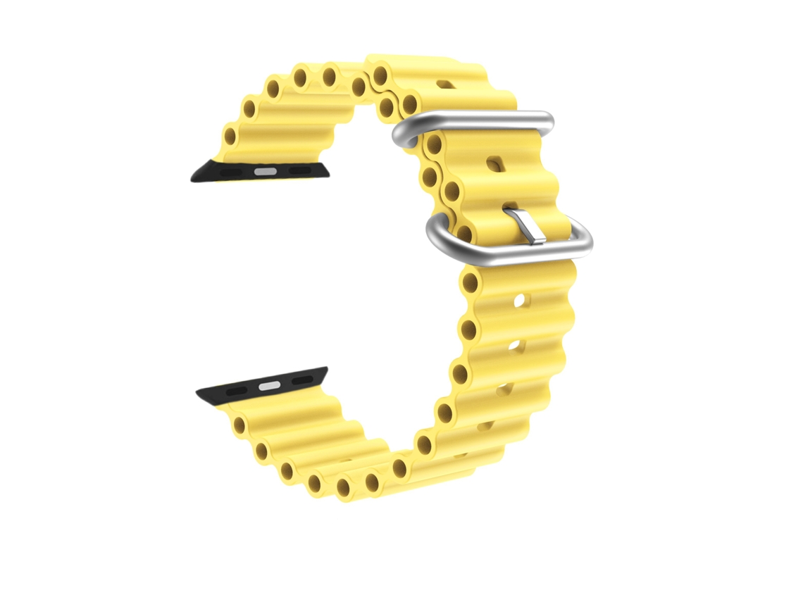 Bracelete Pulseira Round Amarelo para Apple Watch Series 3 42Mm