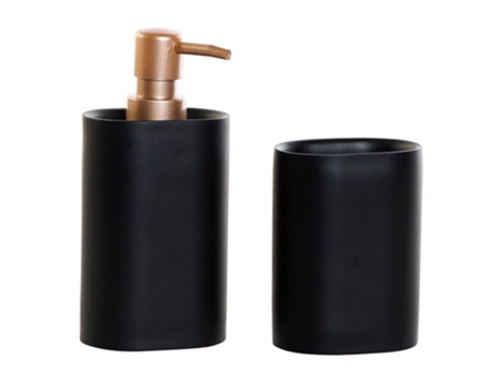 Dosificador  Preto PVC Resina Dourado (8.5 x 6 x 18 cm) (8,5 x 6 x 11,5 cm)