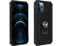 Capa iPhone 12, 12 Pro AVIZAR Anel Preto