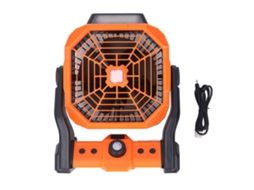 Ventilador Led Portátil Recarregável com Bateria para Camping