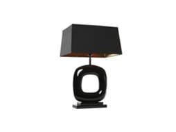Abajur de Mesa em Aço Patinado Preto, 30x50x83cm ALEXANDRA HOUSE LIVING