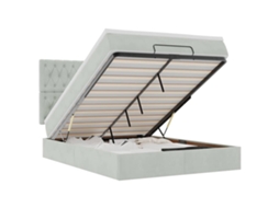 Ottoman Bed, Ottoman Beds Vidaxl Cinzeto Veludo (140 X 200 Cm)