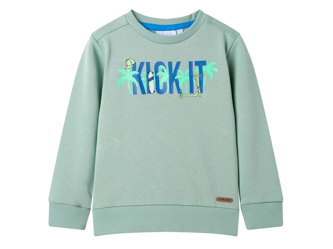 Sweatshirt Para Criança Cor Caqui-claro 116