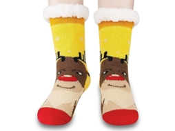 2026-médias Pantufa Mulher Antiderrapantes Natal Abrigadas Suaves Presente Para Mamãe Tamanho Uk 2.5-5