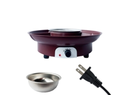 Máquina elétrica de fondue aoresac com 2 garfos bandeja removível modos aquecimento derretimento para chocolate queijo molho