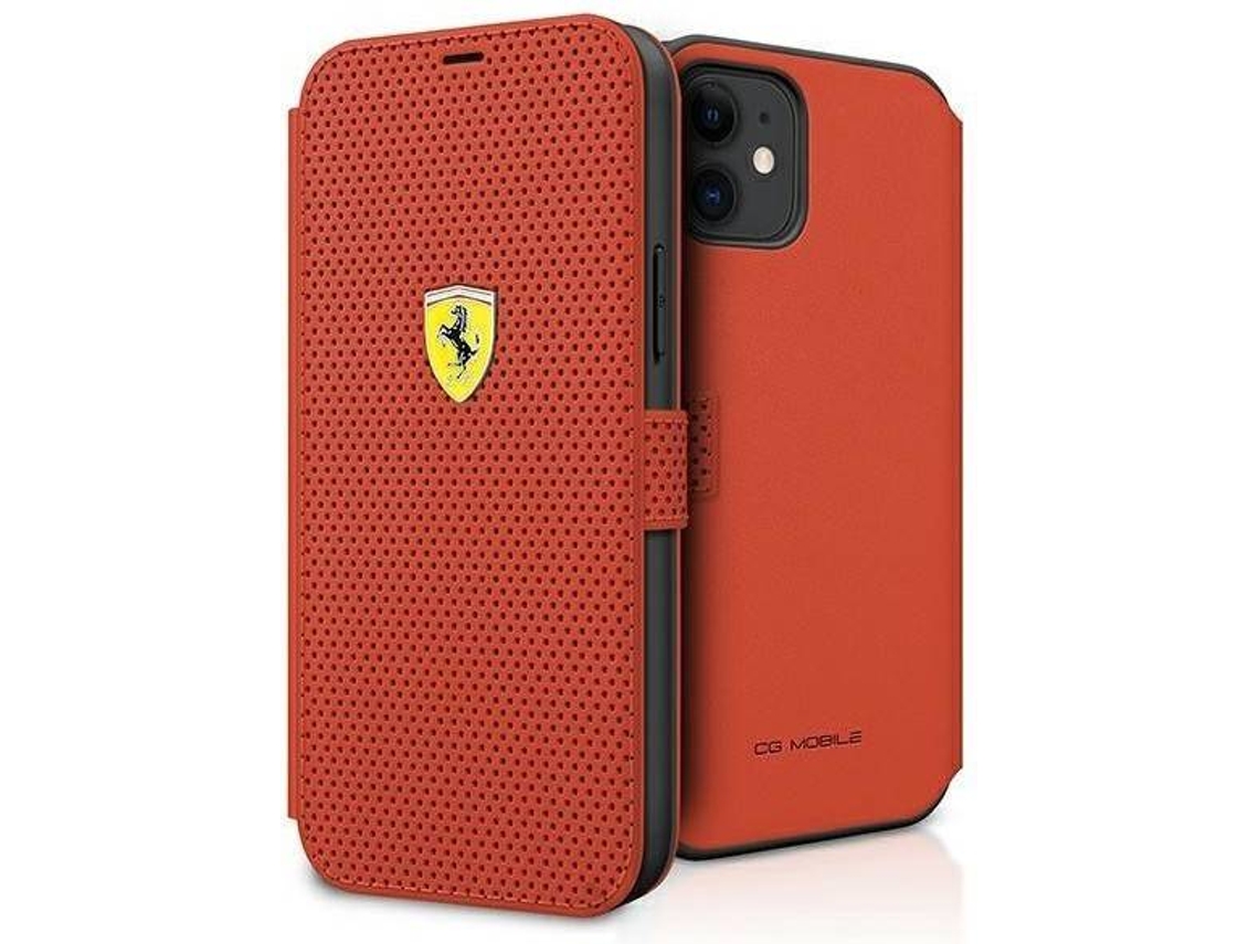 Capa Apple iPhone 12 Mini FERRARI Flip Cover (Vermelho)