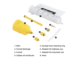 Kit de Sangramento para Freios a Disco Hidráulico de Bicicleta Mtb Rodovia com Óleo Mineral Ferramenta Profissional | S/MARCA