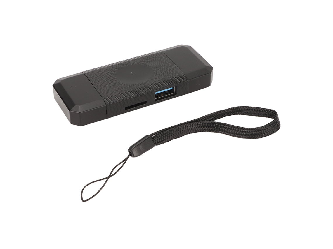 Leitor De Cartões (suporte A Multi-cartões 3-em-1 Com Portas Usb C/usb Duas)