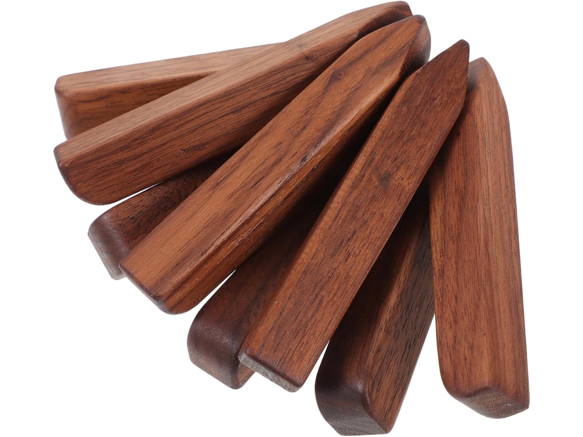 Suporte De Panela Resistente Ao Calor Em Forma Árvore Madeira Nogueira Para Mesa Cozinha