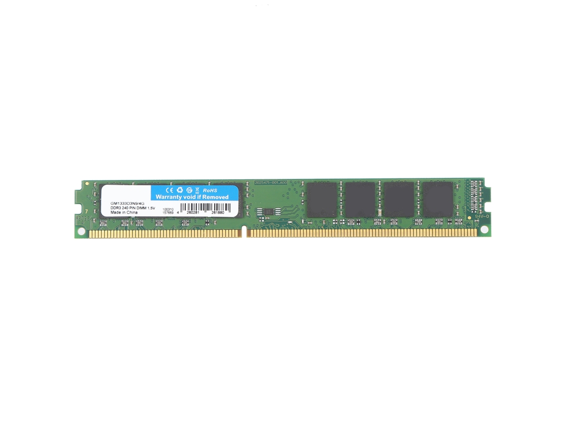 Módulo De Memória Desktop Ddr3 Ram 1333mhz 1.5v 4gb 240 Pinos Unbuffered Nonecc