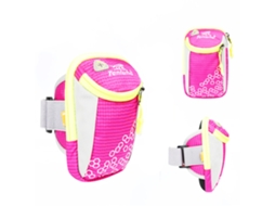 Bolsa De Braço | Fitness | Unissex | Entrada Para Fone De Ouvido | Rosa À Prova D'água