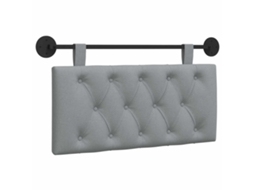 Conjunto 1 Cabeceira Suspensa Vidaxl Cinzento-claro Tecido (100 X 55 X 7 Cm)