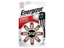 Pilhas para Aparelho Auditivo ENERGIZER AC312 (8 unidades)