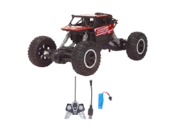 Carro De Controle Remoto Off Road 1:18 2.4g Rodas Grandes Derrapagem Escalada Vermelho
