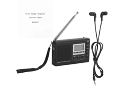 Receptor De Rádio Fm/mw/sw Portátil Com Despertador Digital Receptor De Rádio Fm Olysi Shop