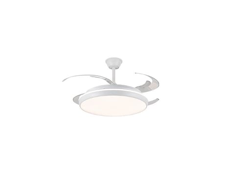 Charly L 80w 9000lm Cct Dim Led Ventilador Com Lâminas Retráteis Cristalrecord