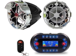 Guidon Audio Amplificateur Haut-parleur Sans Fil Pour Moto, Dc12v 30w, Com Suporte De Exibição, Cartão Tf,