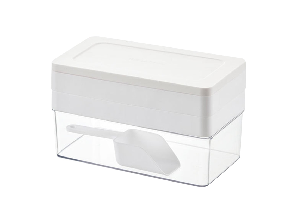 Conjunto De 2 Tabuleiros Para 44 Cubos De Gelo Com Depósito E Colher - Molde De Grande Capacidade Para Cocktails