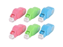 Dispensador de Fita Adesiva com 6 Unidades para Scrapbooking e Projetos Diy. Aplicador de Adesivo Permanente. GOKOCO