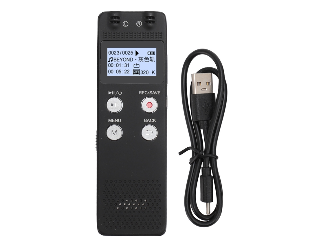 Gravador de Voz Mali multifuncional com Som Claro 8gb