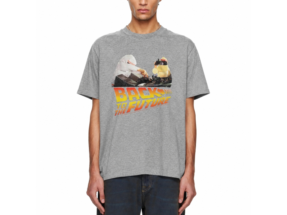Rockinstone Back To The Future Movie Working Heather Gray Adult T-shirt Size:xxxl