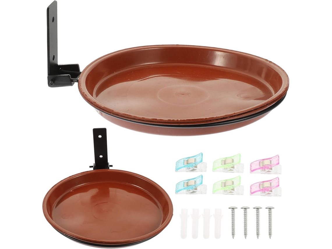 Comedouro Decorativo Suspenso para Pássaros, Feito de Plástico com Design Dobrável, para Jardim e Árvores. Kit Simples CHABERLU