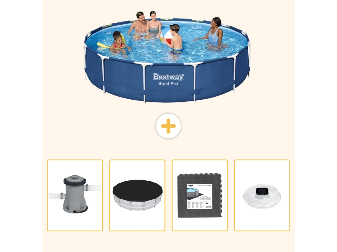 Bestway Piscina Bestway Steel Pro Redonda - 396x84 Cm - 5-peças S312